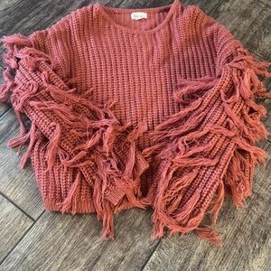 Boutique fringe sweater!